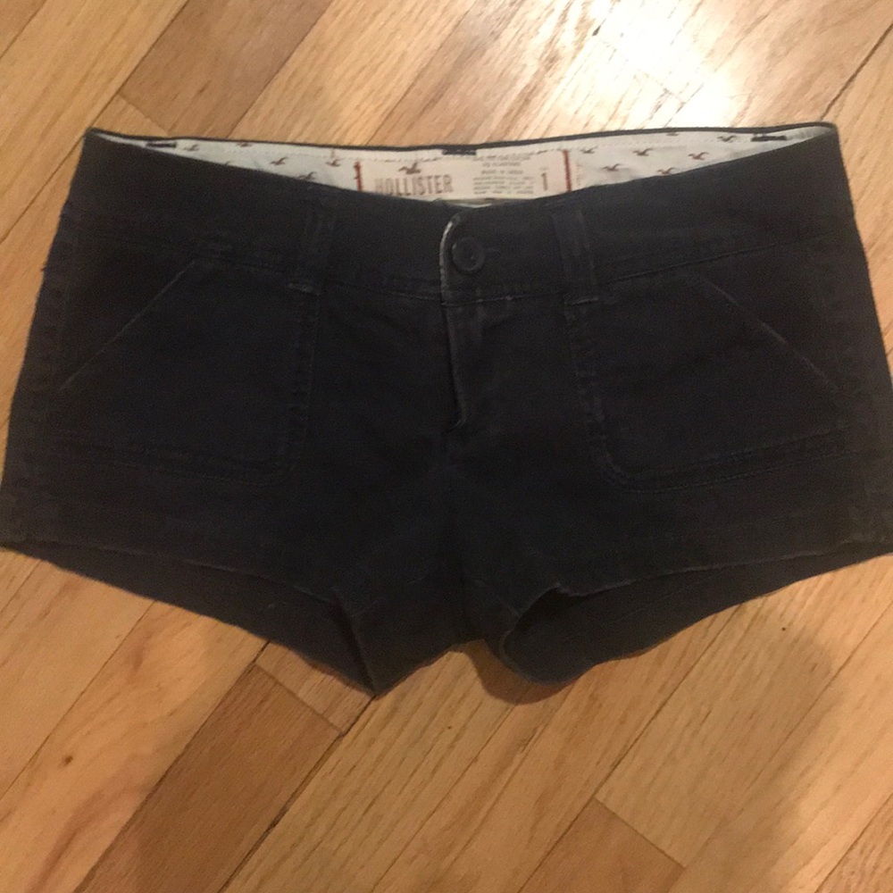 Navy blue stretch short shorts